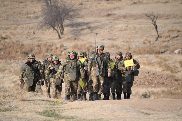 Шымкентская механизированная бригада отработала боевую готовность