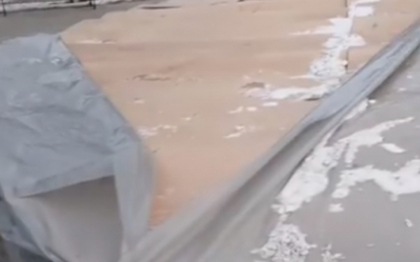 Народный репортер. Фонтан на "Филармонии" плохо законсервировали