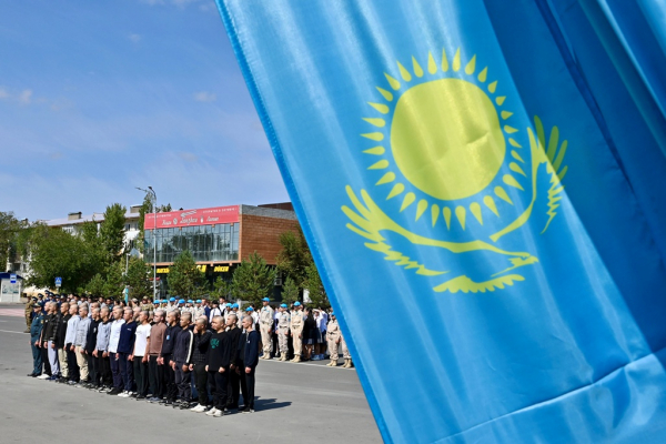 В Конаеве проводили команду новобранцев осеннего призыва в Пограничную службу